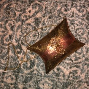 VERY RARE Antique Brass Pillow Mini Purse 1920’s
